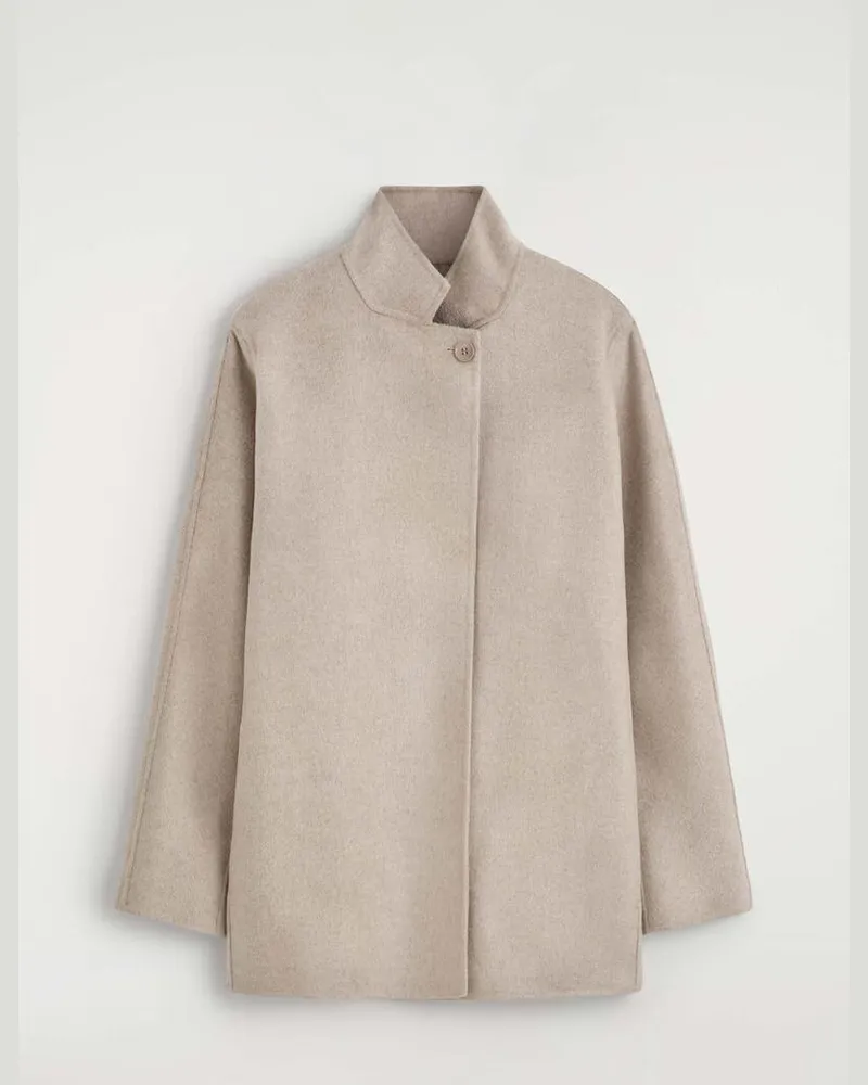 COS Jacke Aus Doubleface-Kaschmir Mit Kragen Beige