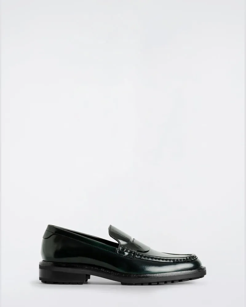 COS Loafers Aus Leder Grün
