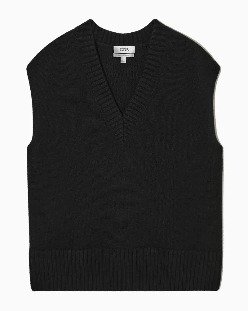 COS Pullunder Aus Reinem Kaschmir Schwarz