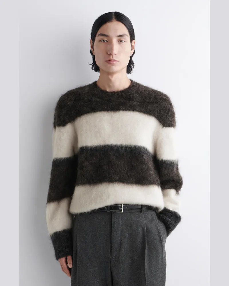 COS Pullover Aus Mohair Mit Rundhalsausschnitt Braun