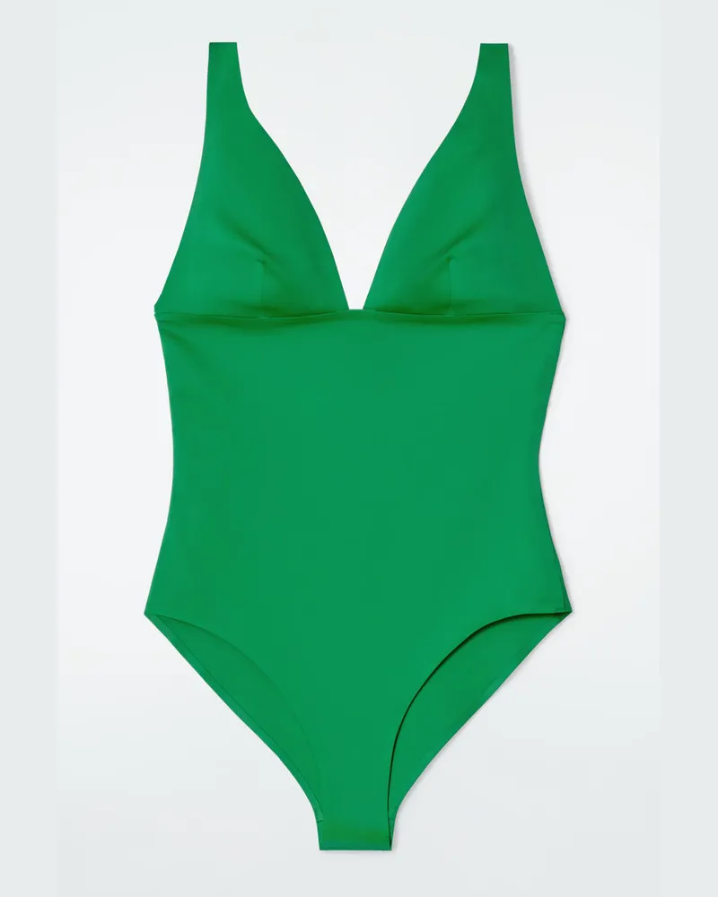 COS Badeanzug Aus Scuba Grün
