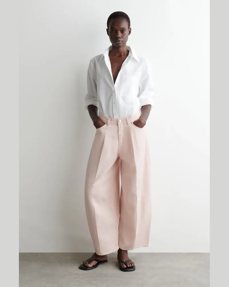 COS Twine Jeans Mit Barrel-Bein Rosa