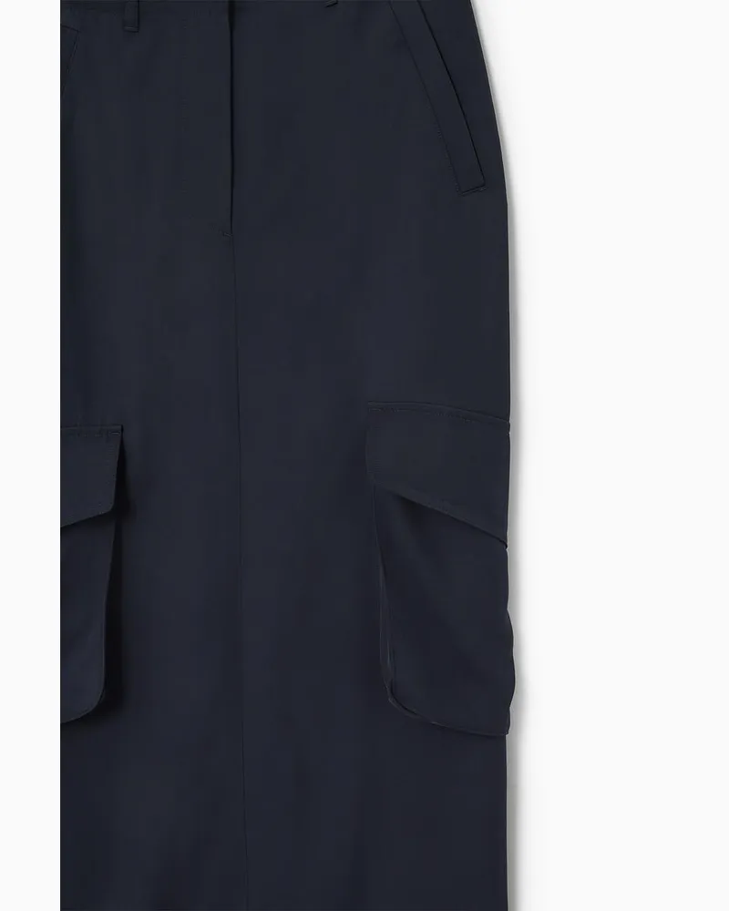 COS Utility-Rock Mit Paperbag-Bund Blau