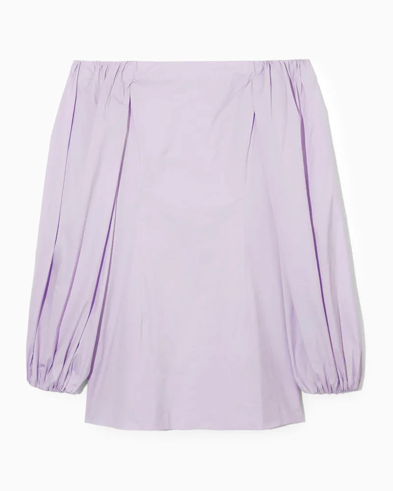 COS Schulterfreies Minikleid Lila