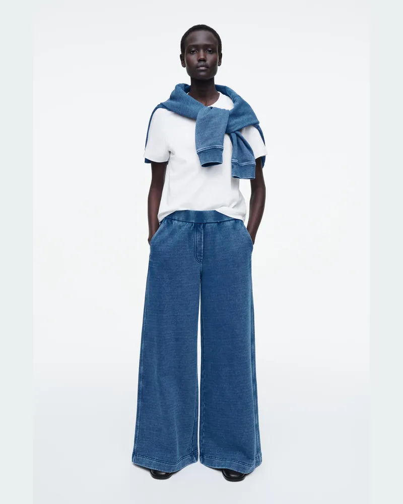 COS Jogginghose Aus Jersey Im Denimlook Blau