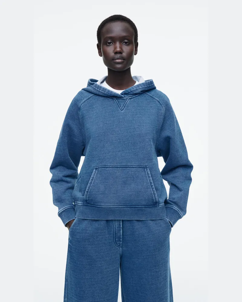 COS Kapuzenpullover Aus Jersey Im Denimlook Blau