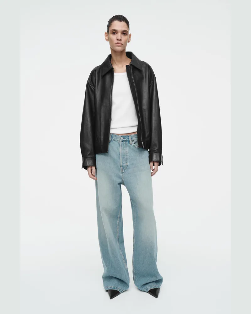COS Volume Jeans Mit Weitem Bein Blau