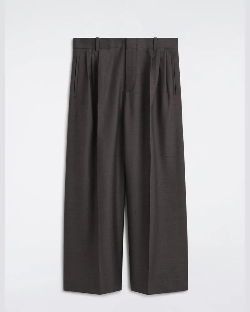 COS Lockere Hose Mit Weitem Bein Und Falten Braun