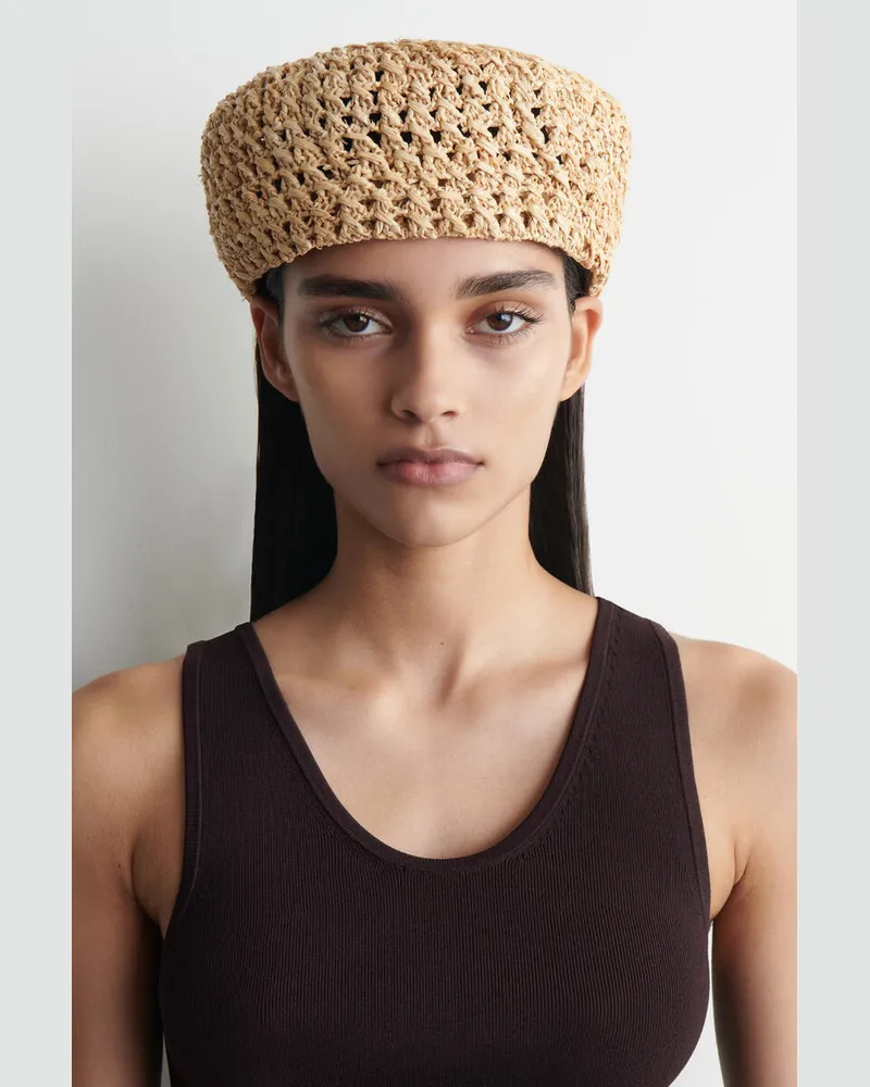 COS Raffia Barett Beige