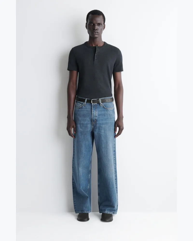 COS Fold Lockere Jeans Mit Weitem Bein Blau