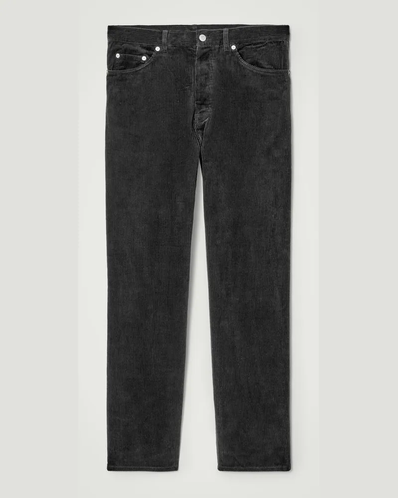 COS Signature Jeans Aus Cord Mit Geradem Bein Schwarz
