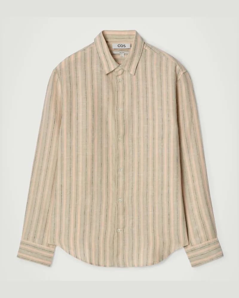 COS Lockeres Leinenhemd Orange