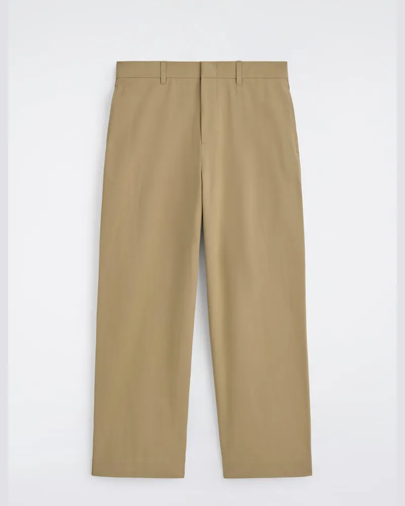 COS Chinohose Aus Baumwolle Mit Weitem Bein Beige