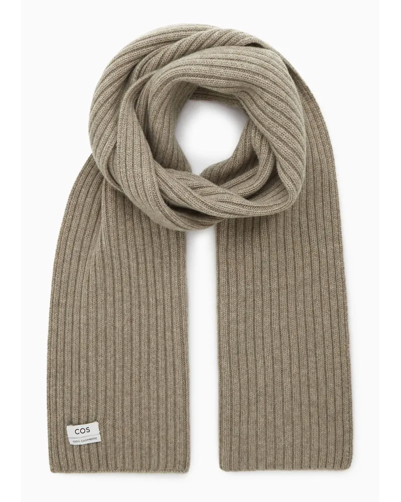 Cos Strickschal Aus Reinem Kaschmir Beige