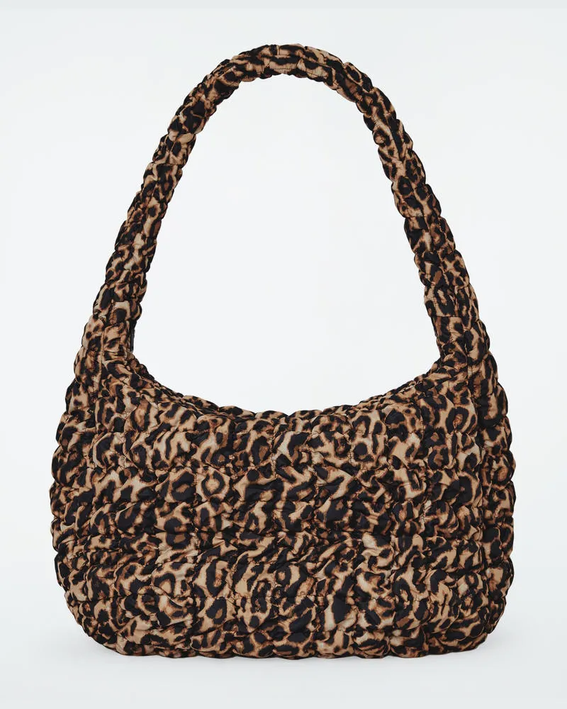 COS Grosse Gesteppte Umhängetasche Braun