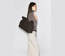 Trullo Oversized-Tasche - Spalt-Veloursleder