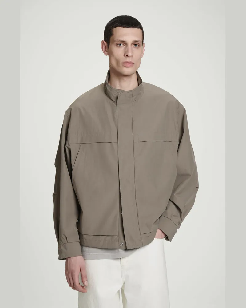 COS Bomberjacke Aus Twill Im Utility-Stil Beige