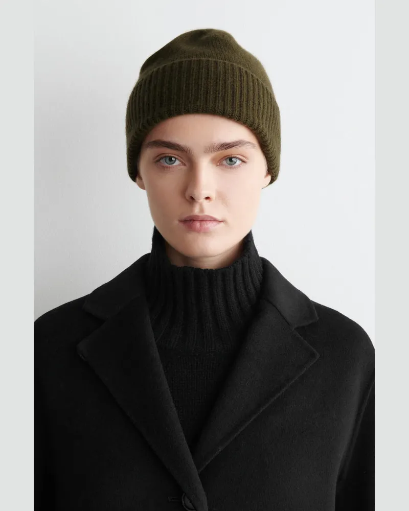 COS Beanie Aus Kaschmir Grün