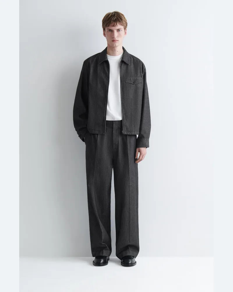 COS Lockere Hose Aus Denim Mit Weitem Bein Schwarz