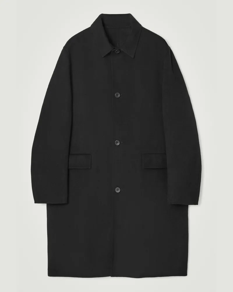 COS Mantel Aus Doubleface-Wolle Schwarz