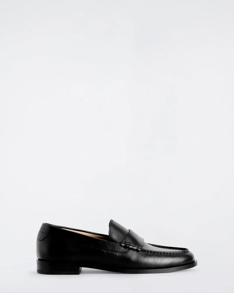 COS Penny Loafers Aus Leder Schwarz