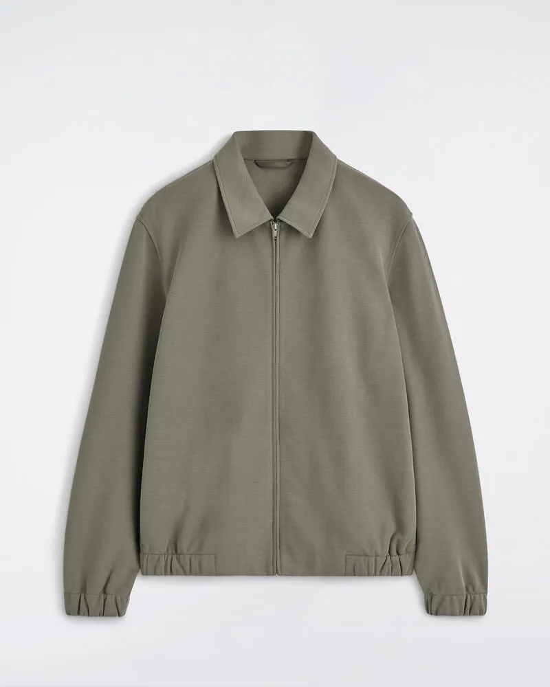 COS Harrington-Jacke Aus Verstärktem Twill Beige