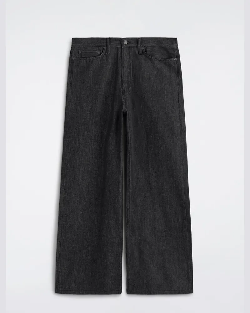 COS Fold Lockere Jeans Mit Weitem Bein Schwarz