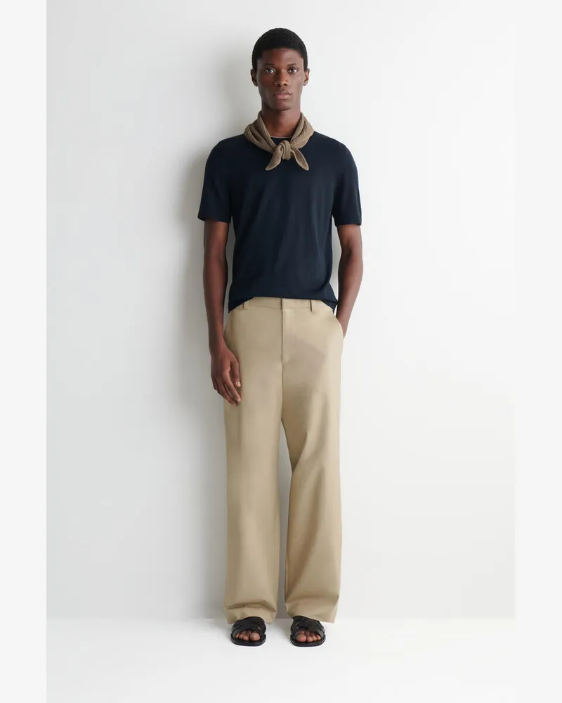 COS Chinohose Aus Baumwolle Mit Weitem Bein Beige