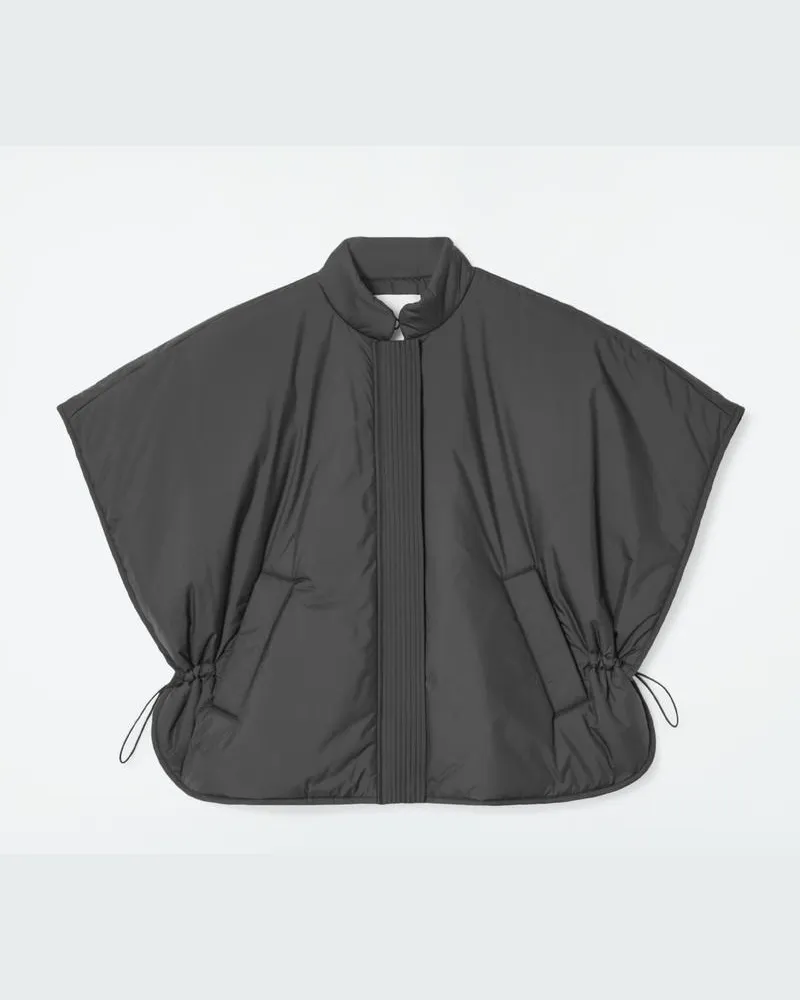 COS Verkürzte Gepolsterte Hybride Weste Grau