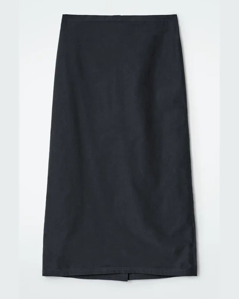 COS Midirock Aus Baumwolle Mit Kordelzugbund Blau