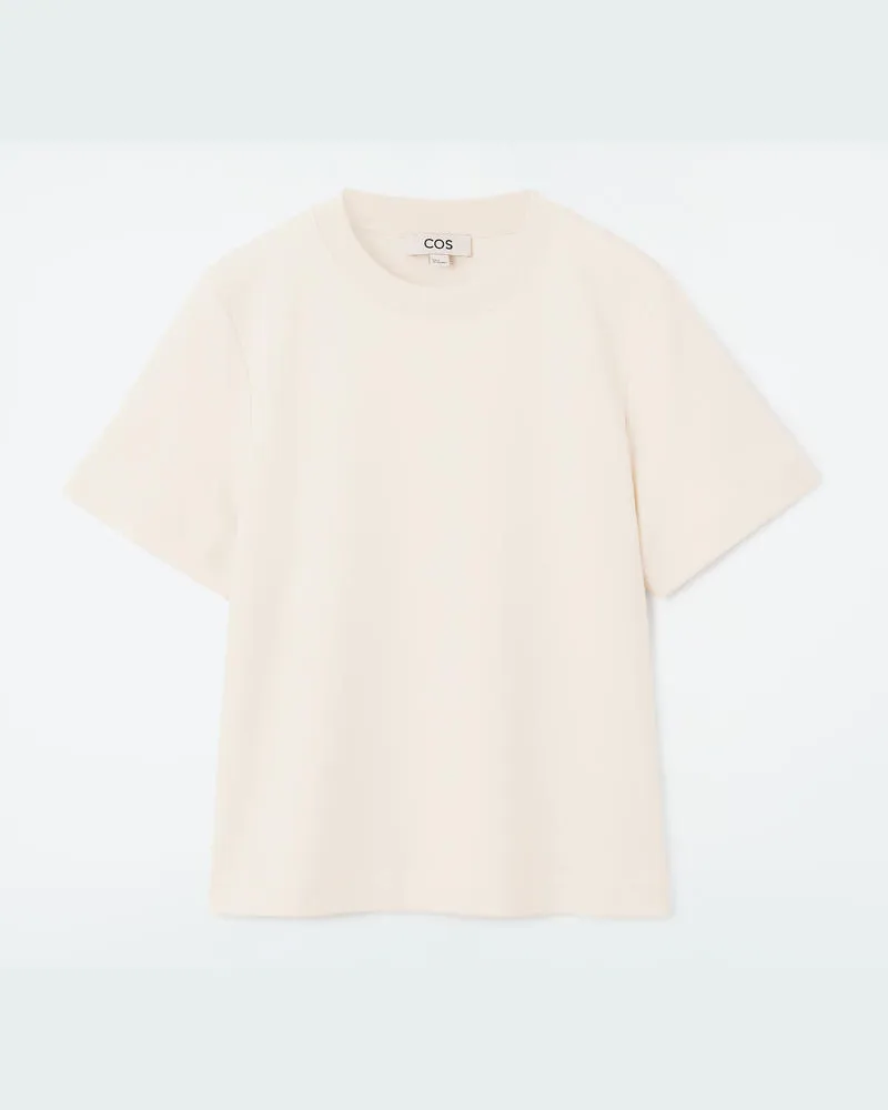 COS Schlichtes T-Shirt Mit Normaler Passform Beige