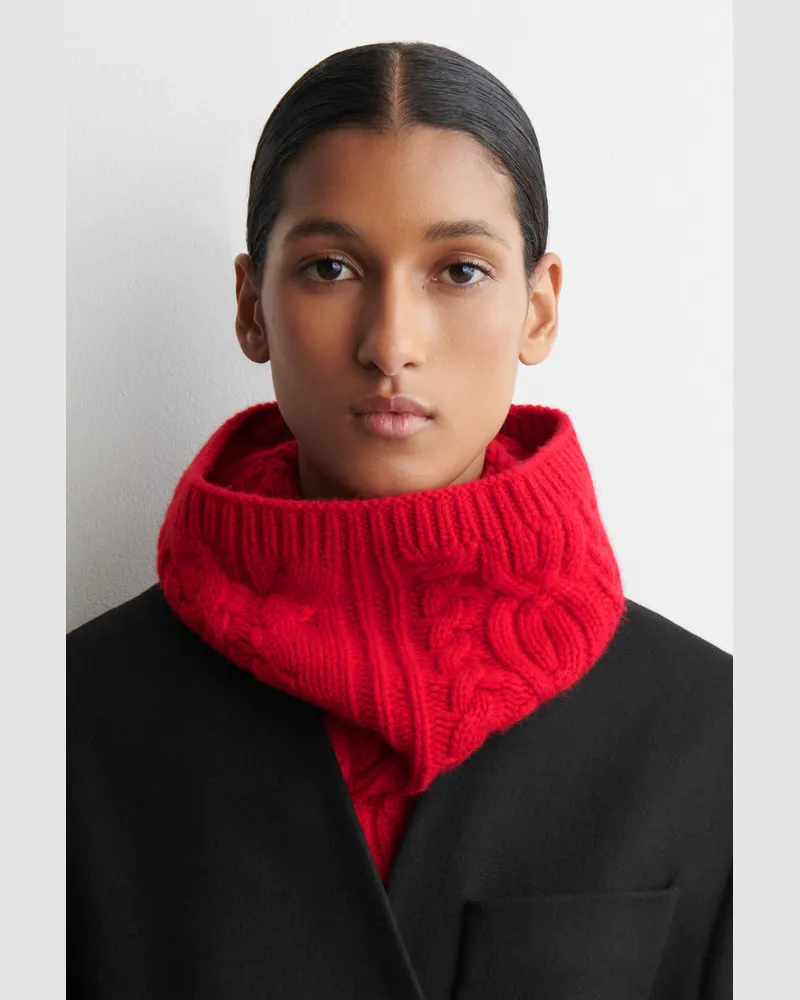 COS Schlauchschal Aus Woll-Kaschmir-Mix Rot
