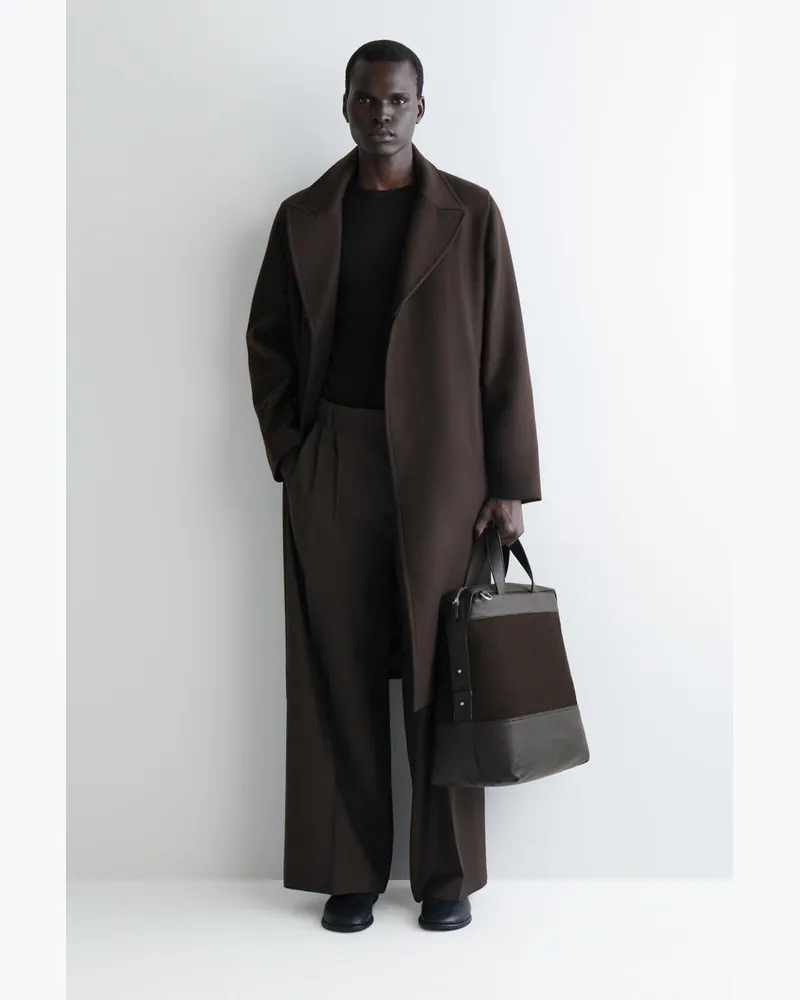 COS City Messenger Bag - Leder Braun