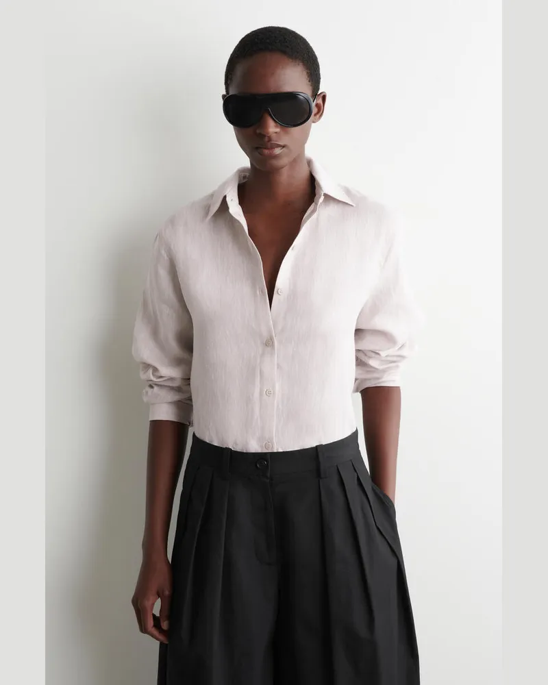 COS Hemd Mit Button-Down-Kragen Rosa
