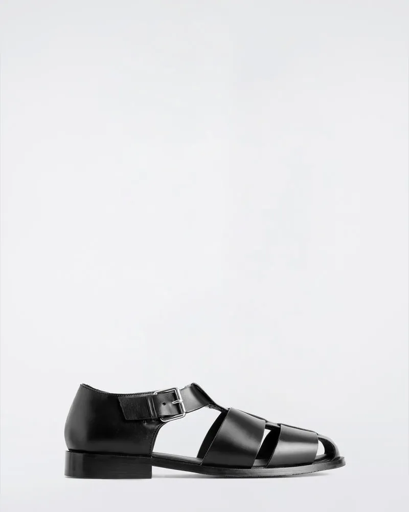 COS Fisherman-Sandalen Aus Leder Schwarz
