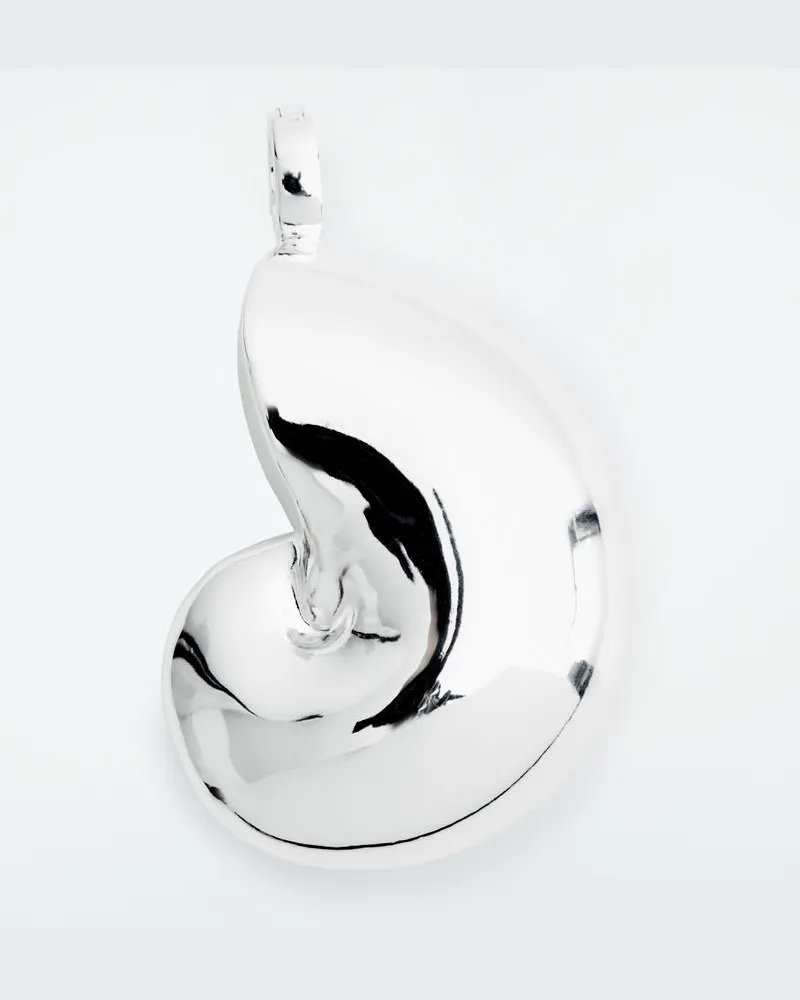 COS Kette Aus Seide Mit Muschelanhänger Silberfarben