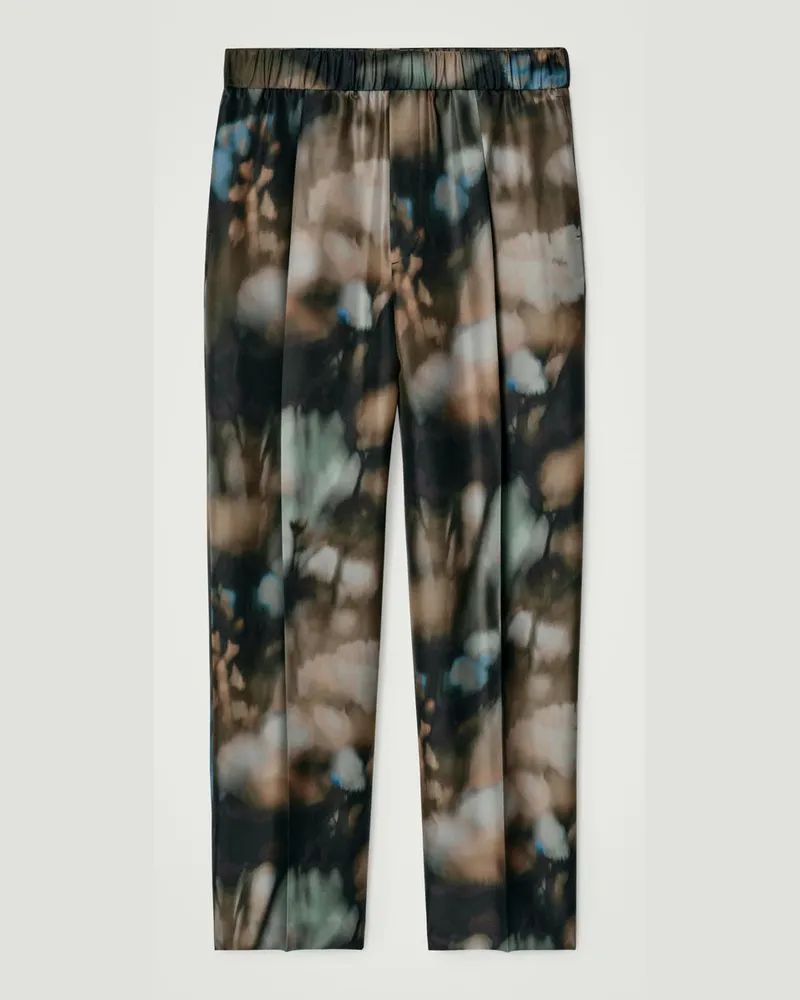 COS Hose Aus Seide Mit Elastischem Bund Mehrfarbig