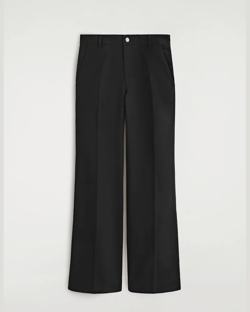 COS Hose Aus Denim Mit Geradem Bein Schwarz