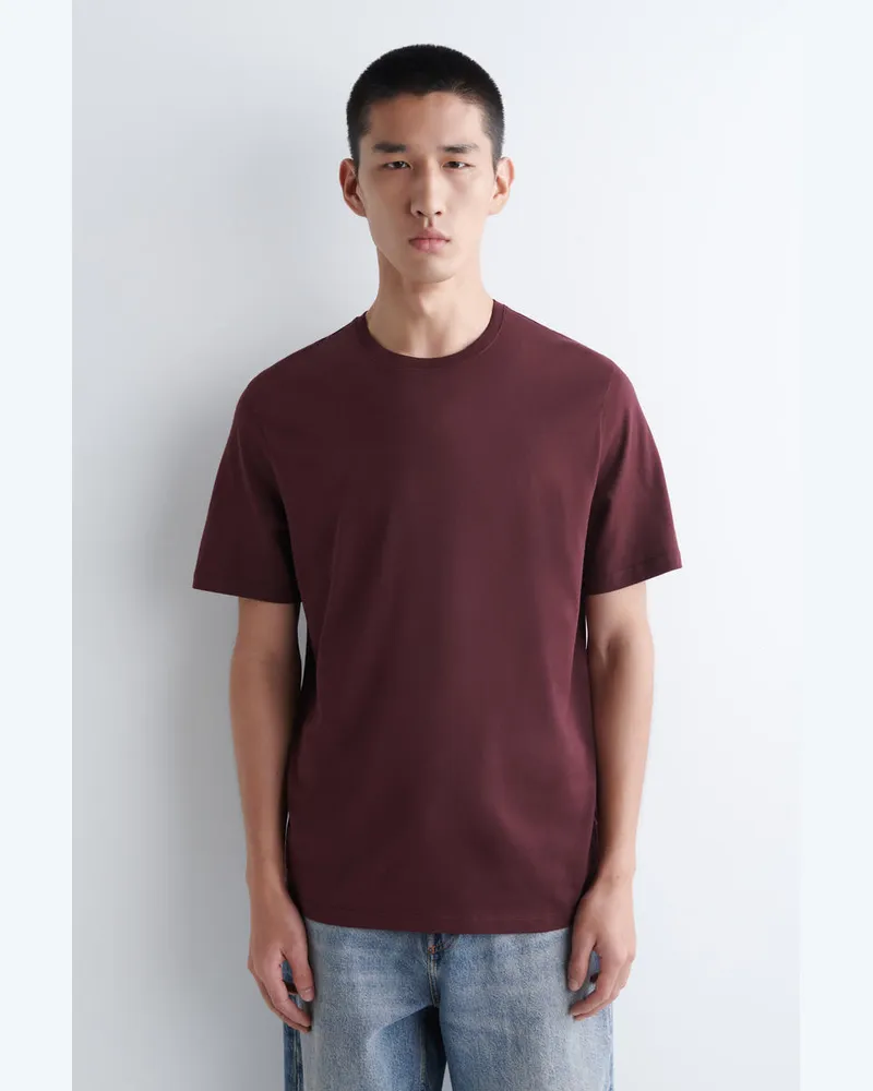 COS 3Er-Pack Baumwoll-T-Shirts Mit Rundhalsausschnitt Rot