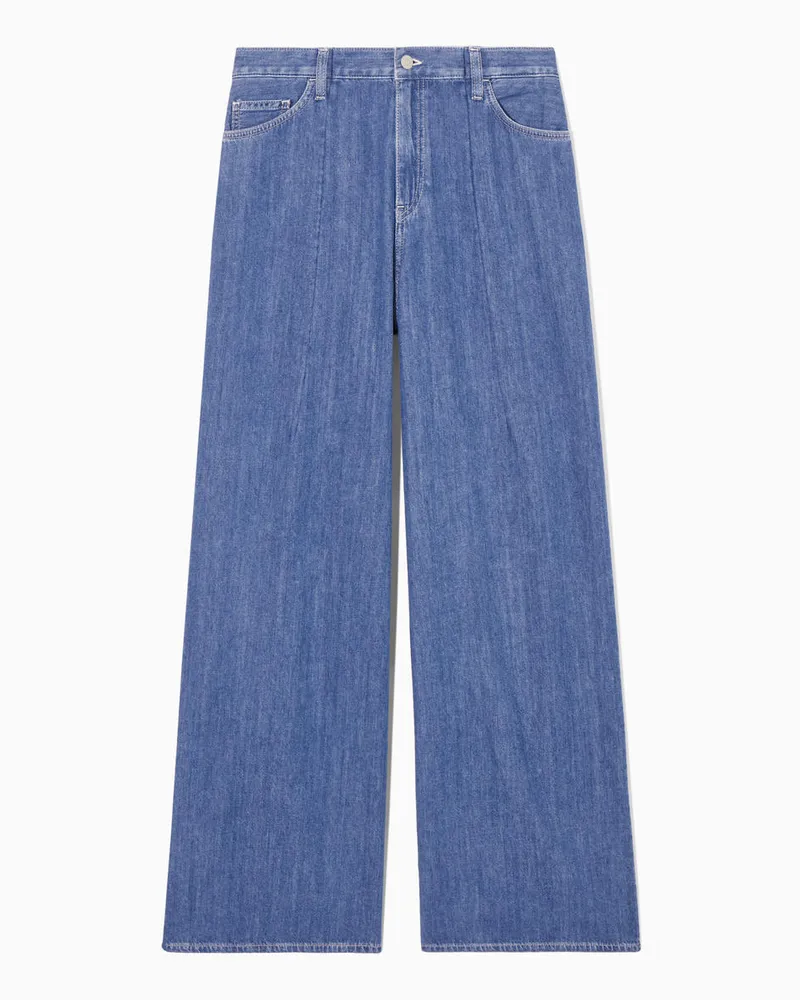COS Jeans Mit Hohem Bund Und Weitem Bein Blau
