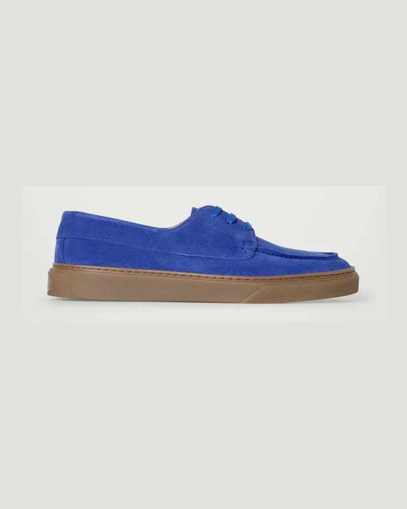 COS Bootsschuhe Aus Veloursleder Blau