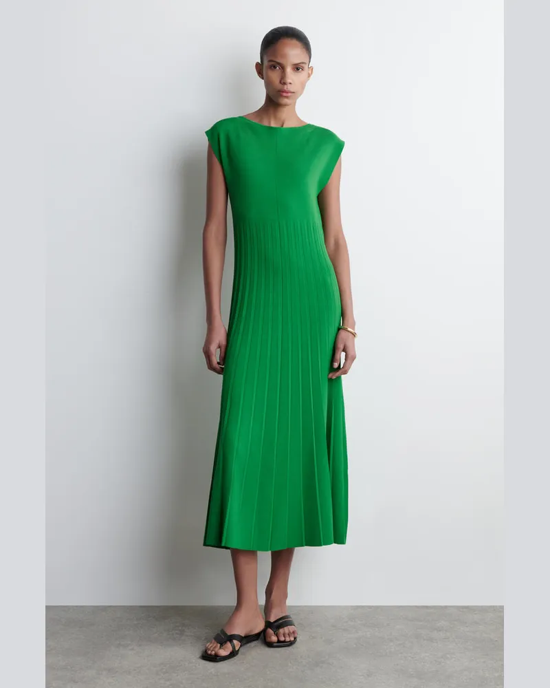 COS Maxikleid Mit Falten Grün