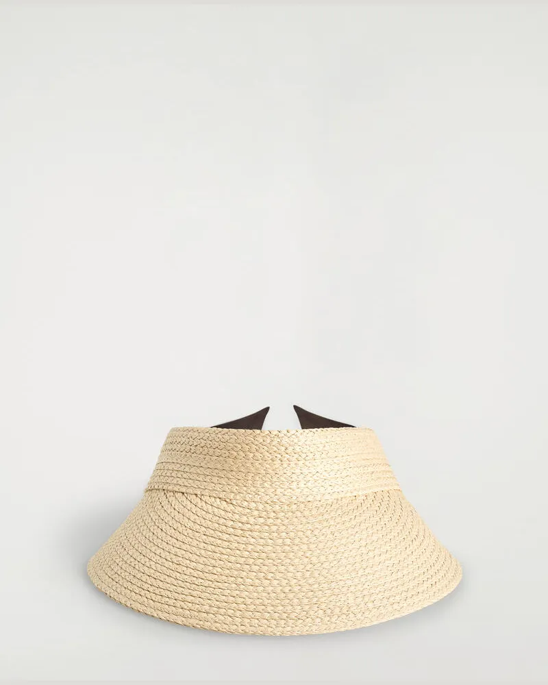 COS Sonnenblende Aus Stroh Beige