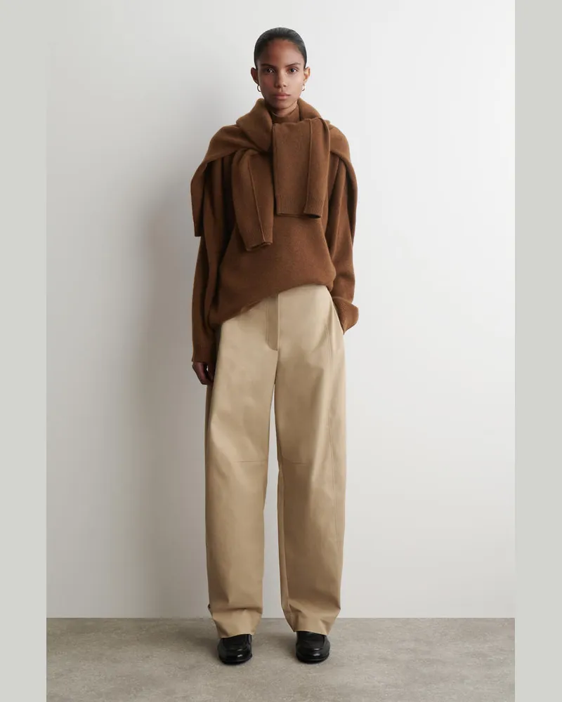 COS Utility-Hose Mit Barrel-Bein Beige