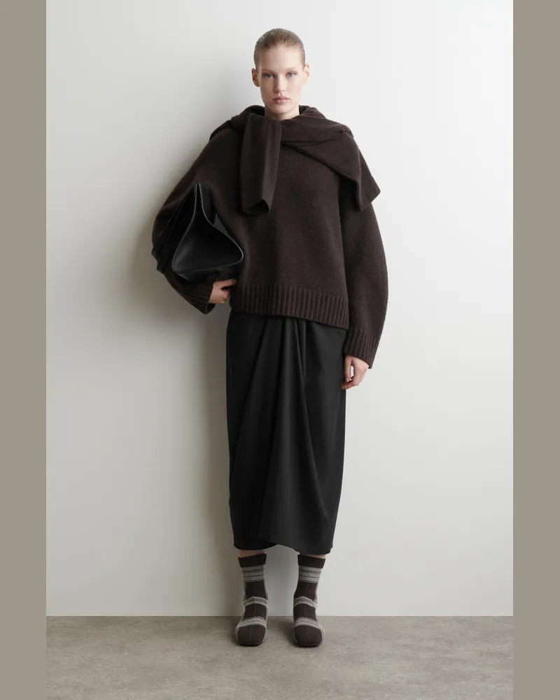 COS Karierte Sock Boots Rot