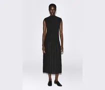 Ärmelloses Maxikleid Aus Jacquard Mit Falten