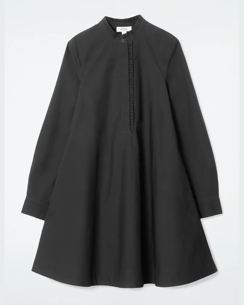 COS Swing Minikleid Mit Rüschen Schwarz