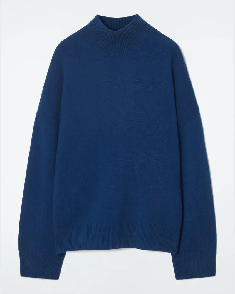COS Rollkragenpullover Aus Reinem Kaschmir Blau