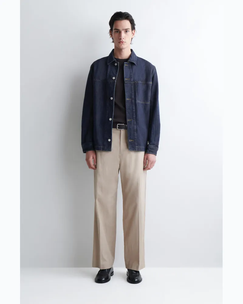 COS Loafers Aus Glänzendem Leder Schwarz