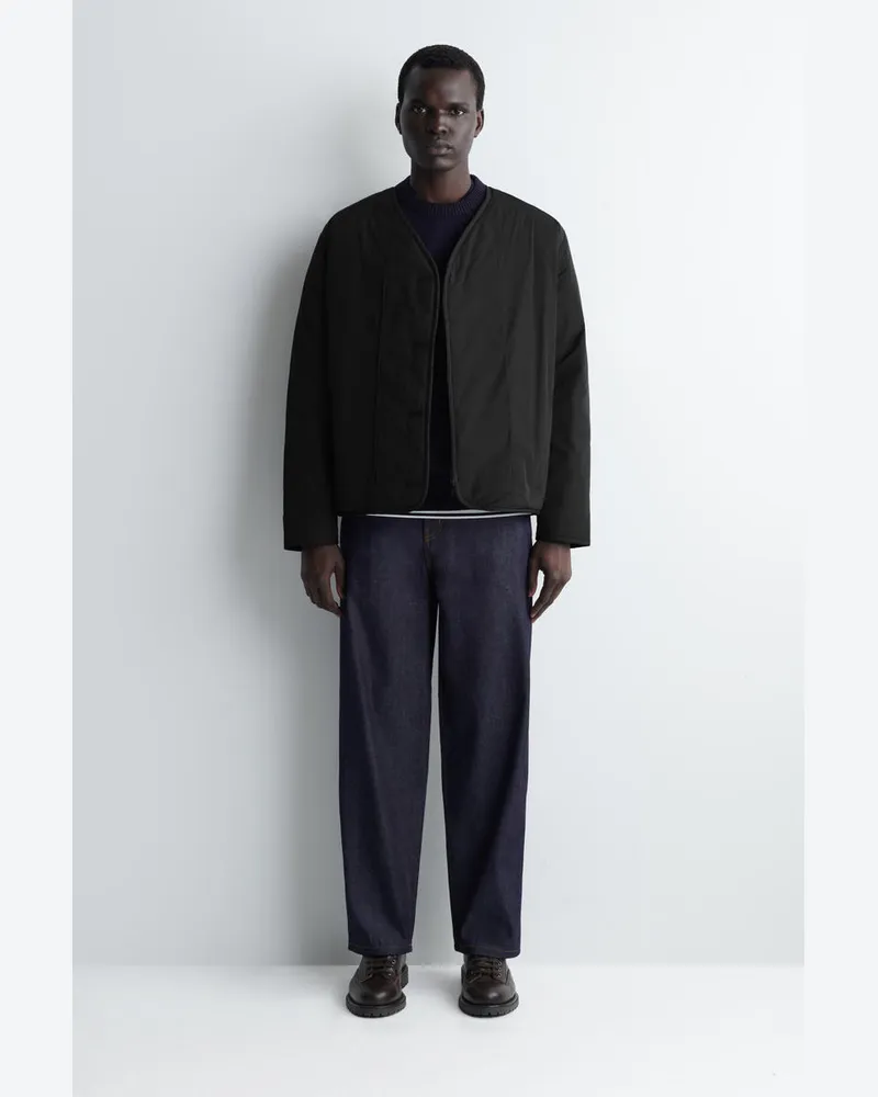 COS Reversible Quilted Jacket Schwarz